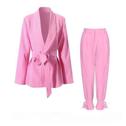 Pink blazer with Pant